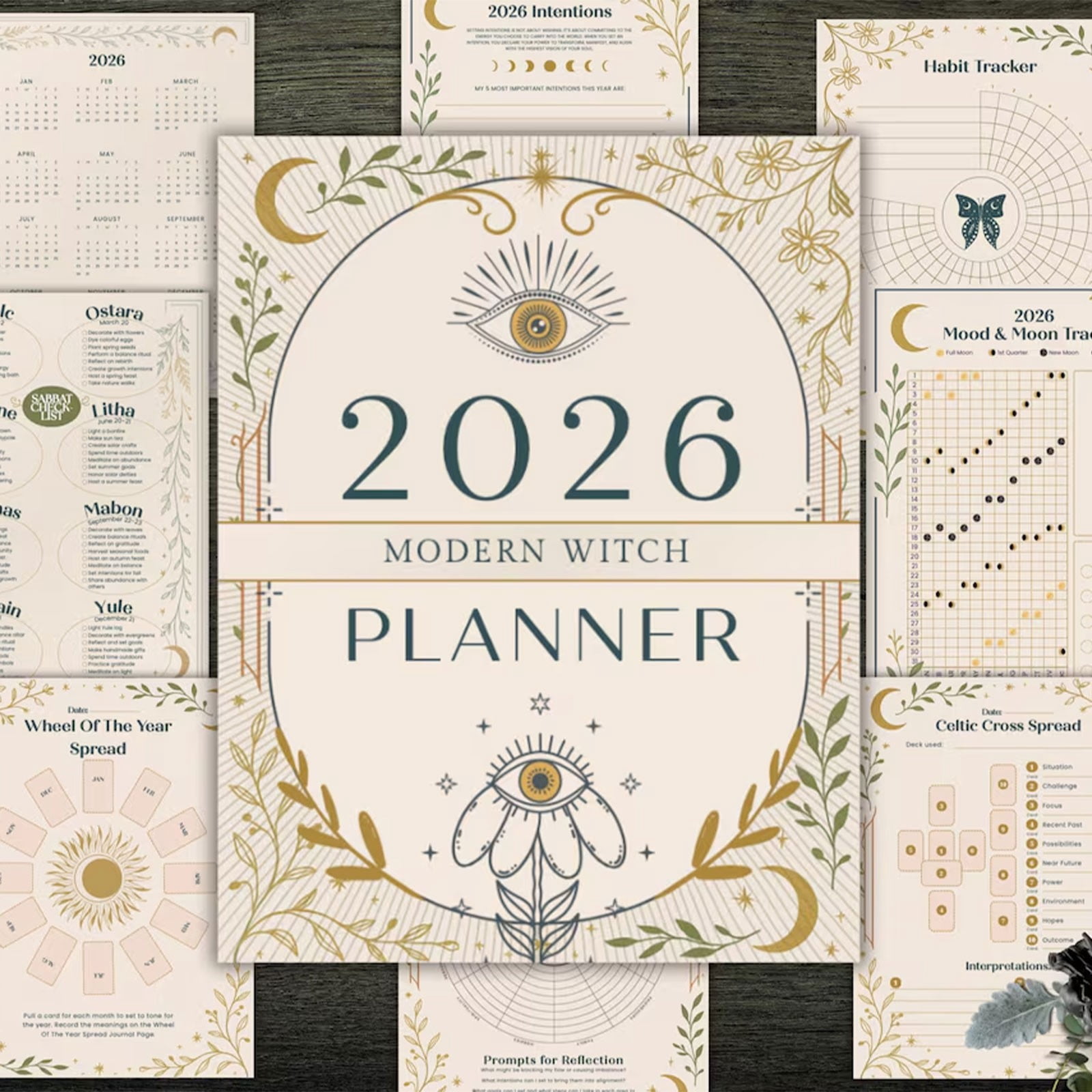 CoreLiving 2026 Witchy Planner - Witches Datebook for a Magickal Year ...