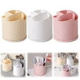 thumbnail image 1 of CoreLiving 360-Degree Rotating Desk Organizer, 4-Slot Pencil Pen Holder Cup for Small Space, Multi-Purpose Storage for Office Supplies & Makeup Brushes, Pink, 1 of 9
