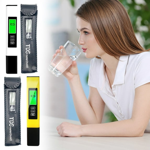 CoreLiving 4 in 1 Digital Water Tester and TDS Meter with EC & Temperature (°C/°F) Function, 0-9999 ppm Water Quality Test Kit for Drinking Water, RO/DI System, Aquariums and Hydroponics, 1 Tester