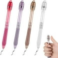 thumbnail image 1 of CoreLiving 4-Pack Fidget Pens for Adults Anxiety Relief, 0.5mm Fine Point Gel Pens with Fidget Rotating Spinner Top, Quick Dry Black Ink No Smudge Pen for Office Supplies Journaling Accessories, 1 of 9