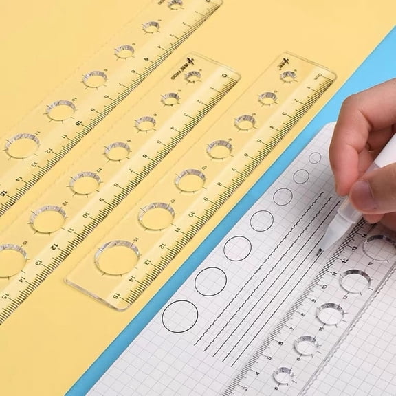 CoreLiving 8 Inch Clear Rulers Bulk Pack, Unbreakable Soft Plastic Flexible Ruler Double Scale Transparent Straight Edge for Journaling, Office, Arts and Crafts, 1-Pack