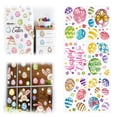 thumbnail image 1 of CoreLiving 96 Pcs Easter Window Stickers 6 Sheets, Reusable Double-Sided Gel Window Clings for Glass, Spring Bunny Rabbit Decorations for Home Office Living Room Window, 1 of 8