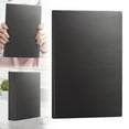 thumbnail image 1 of CoreLiving A5 Leather Hardcover Blank Journal Notebook, Thick Classic College Ruled Pages, Black Professional Writing Notebook for Office Work, 5.5" x 8", 1 of 7
