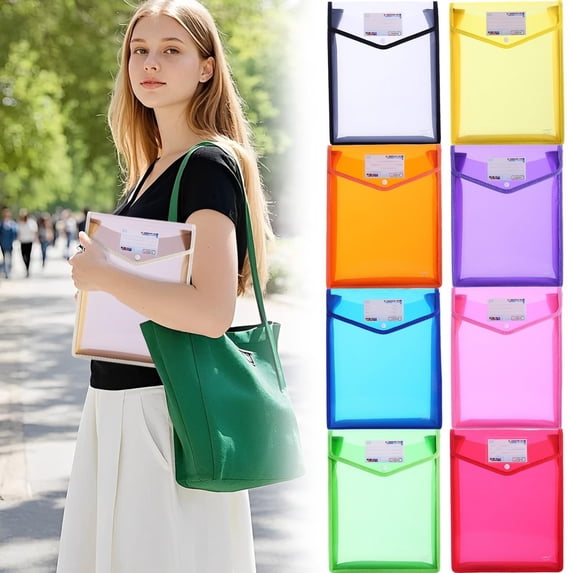 CoreLiving A5 Plastic Folders for Documents, Expandable Waterproof Poly ...