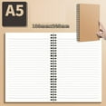 thumbnail image 1 of CoreLiving A5 Spiral Notebook Journal 1-Pack, Wirebound Sketch Pad with Lined Paper, Grid Drawing Book for Writing, Bullet Journaling & Doodle, Soft Cover Memo Notepad for Work, 1 of 6