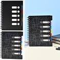 thumbnail image 1 of CoreLiving A5 Spiral Notebook for Work, 5 Subject College Rull Notebok with Divider Tabs and Pocket, 240 Pages, Small Multi Subject Note Book for Office Professional Supplies, Black, 1 of 9