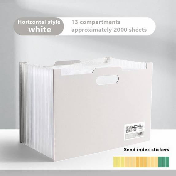 CoreLiving Accordion File Folder Organizer Expanding Wallet with 13 Pockets for Bill Organizer Receipt Storage Letter/A4 Size Home Office Filing System