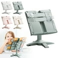 thumbnail image 1 of CoreLiving Adjustable Book Stand Hands Free Reading Holder with Page Clips for Textbook Music Score Tablet Desktop Stable Cookbook Stand, 1 Pack, 1 of 10