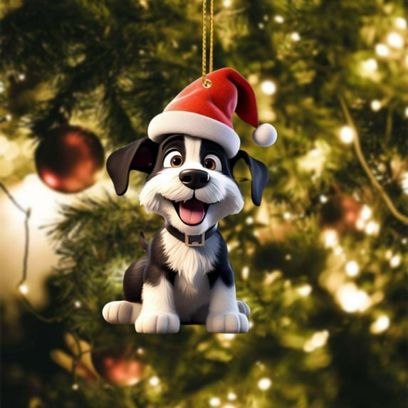 CoreLiving Animal Christmas Ornaments Dog Ornaments - Funny Pet Lover Gift for Xmas Tree Hanging Decoration & Holiday Party Decor