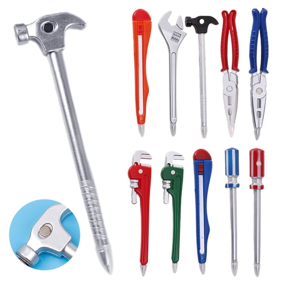 CoreLiving Ballpoint Pens Black Ink 1 Count Funny Pen Set Tool Hardware Shape with Wrench Pliers Hammer Screwdriver Design for Men Unique Writing Tools Office Supplies