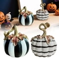thumbnail image 1 of CoreLiving Black and White Checkered Pumpkin Decor Elegant Fall Pumpkin Centerpiece for Autumn Home Table Decor and Halloween Party Living Room, 1 of 10