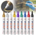 thumbnail image 1 of CoreLiving Blue Oil Based Permanent Paint Pens for Metal, Medium Point Metallic Markers for Rock, Wood, Plastic and Glass, Waterproof Quick-Dry Craft Pens, 1 Count, 1 of 10