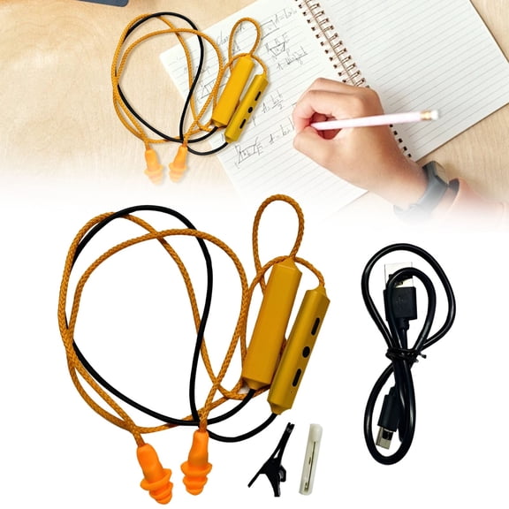 CoreLiving Bluetooth Hearing Protection Earbuds, Noise Cancelling Ear Plugs for Work and Construction Sites, IPX5 Waterproof Wireless Safety Earphones 1 Pair