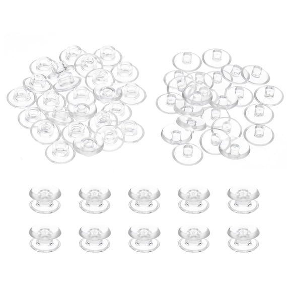 CoreLiving Bobbins for Brother Sewing Machine, Class 15 Plastic Sewing Machine Bobbins, Clear Bobbin Thread for Brother SE700 SE600 CS6000i XM2701, 10 Pack