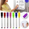 thumbnail image 1 of CoreLiving Bulk Blue Dry Erase Markers Fine Point Tip with Attached Eraser, Smooth Erasable Markers for Magnetic White Boards and Calendars, 1 Count, 1 of 9