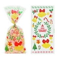 thumbnail image 1 of CoreLiving Bulk Christmas Cellophane Bags, 50-Count 10 Inch Treat & Cookie Gift Bags with Twist Ties, The Ultimate Solution for Holiday Party Favor Needs, 1 of 4