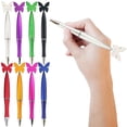 thumbnail image 1 of CoreLiving Butterfly Decorative Pens for Women and Adults, 1 Pack Elegant Gel Ink Pens with Black Ink, Aesthetic Floral Party Favors for Wedding and Events, 1 of 7