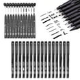 thumbnail image 1 of CoreLiving Calligraphy Pens Brush Pens Set with Black Archival Ink, Fine Tip Art Markers for Hand Lettering, Drawing, Sketching, and Journaling, 8 Count, 1 of 9