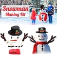 thumbnail image 1 of CoreLiving Christmas Snowman DIY Decorating Kit with Red Scarf, Top Hat, Branch Arms & Wooden Buttons, 16 Piece Holiday Snowman Accessories Set for Outdoor Winter Fun, 1 of 10