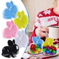 thumbnail image 1 of CoreLiving Clear Plastic Easter Bunny Candy Jars Transparent Snack Containers with Fluffy White Tail and Detailed Rabbit Shape for Homemade Cookie Treats Favor Packaging, 1 of 7