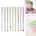thumbnail image 1 of CoreLiving Comfort Grip Gel Pens 0.5mm Fine Tip Quick Drying Ink Multi Colored Pens for Journaling Note Taking Office Supplies Aesthetic 10 Pack, 1 of 8