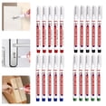 thumbnail image 1 of CoreLiving Deep Hole Marker Pens, 20mm Long Reach Fine Point Nib, Waterproof Permanent Paint Markers for Dark Metal Wood, Carpenter Marking Tool, Black Ink, 5 Pack, 1 of 10