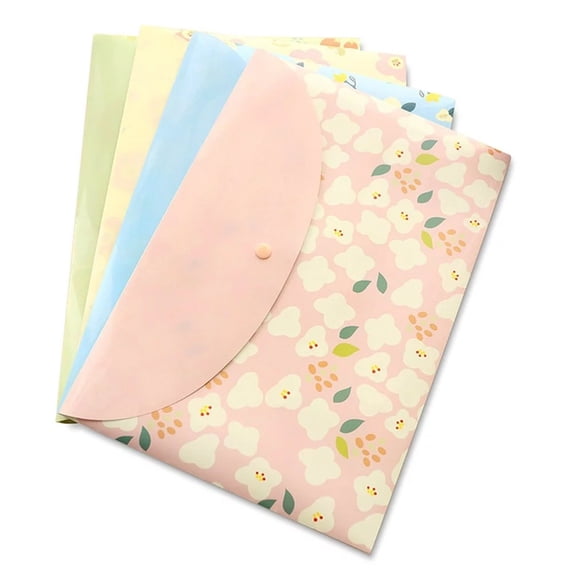 CoreLiving Document Folder Plastic Envelopes with Snap Button Clear Folders for Documents Letter Size Important Paper Organizer Office Supplies, 1-Pack