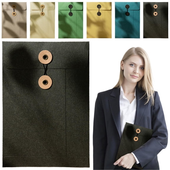 CoreLiving Document Organizer File Jackets with Secure Prongs and Inner Pockets, A5 Paper Folders for Home Office Filing and Record Keeping, 1-Pack