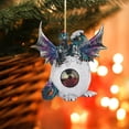 thumbnail image 1 of CoreLiving Dragon Ornaments for Christmas Tree, Dragon Tree Topper and Gothic Christmas Ornaments, Festive Acrylic Holiday Decoration, With Hanging Ropes, for Xmas Decor Lovers, 3.14 Inch, 1 of 5