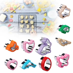 CoreLiving Easter Cookie Cutter Set Stainless Steel Spring Baking Molds Includes Bunny Rabbit Chick Carrot Egg Flower Butterfly Leaf and Holy Cross Shapes for Biscuit