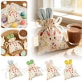 thumbnail image 1 of CoreLiving Easter Treat Bags Bulk Small Velvet Drawstring Bags Bunny Rabbit Design Reusable Gift Bags for Easter Egg Hunt Candy Baskets Birthday Party Favors Spring Garden Tea Party Supplies, 1 of 7
