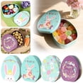thumbnail image 1 of CoreLiving Easter Treat Boxes Shaped Tinplate Containers for Sweets Cookie Jar with Bunny Design Candy Dish for Home Decor Multi-purpose Party Favor Storage for Easter Celebrations, 1 of 7