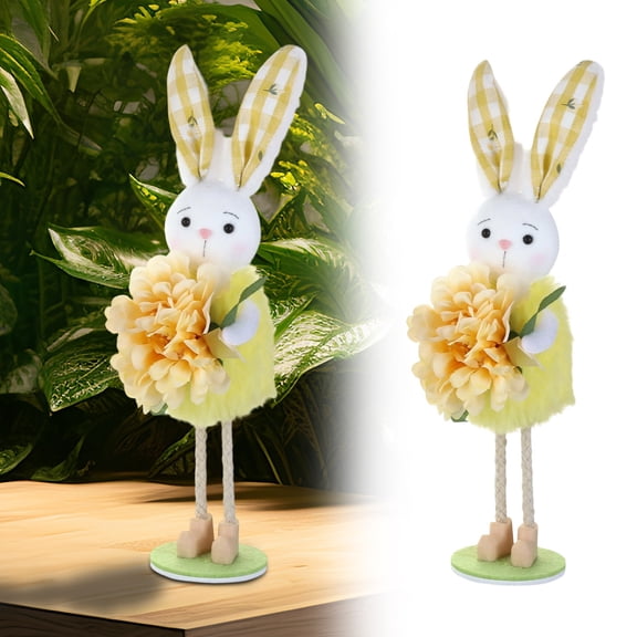 CoreLiving Easter Tree Hanging Ornaments Cute Flower Bunny Handmade Felt Light Color Spring Summer Party Decorations for Home Indoor
