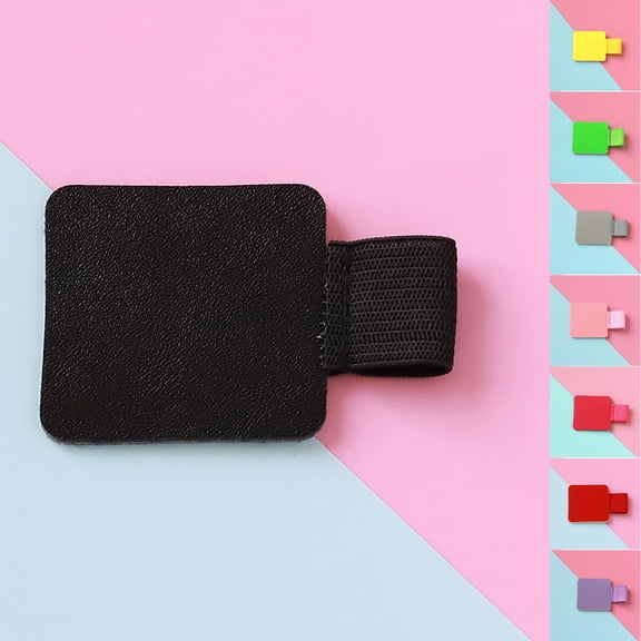 CoreLiving Elastic Pen Holder for Notebook Journal Planner Tablet Case, Self Adhesive Leather Loop Pencil Holder Pen Clip Stylus Holder, 1 Pack - Yellow