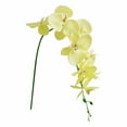 thumbnail image 1 of CoreLiving Faux Anthurium Style Butterfly Orchid 1-Piece Real Touch Branch Yellow Artificial Silk Flower for Home Office Wedding and Festive Interior Decorating, 1 of 5