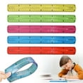thumbnail image 1 of CoreLiving Flexible Ruler 30cm/12inch Plastic Straight Edge Ruler Soft Bendable Clear Metric and Inch Measuring Tool for Drawing, Quilting, Home, Office and Craft Supplies, 1 of 6