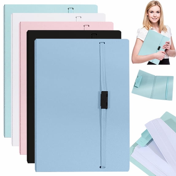 CoreLiving Foldable Clipboard Folder With Storage Compartment And Pen Holder, Portable Clipboard Binder Organizer For Office Work, Nursing, Business And Daily Use
