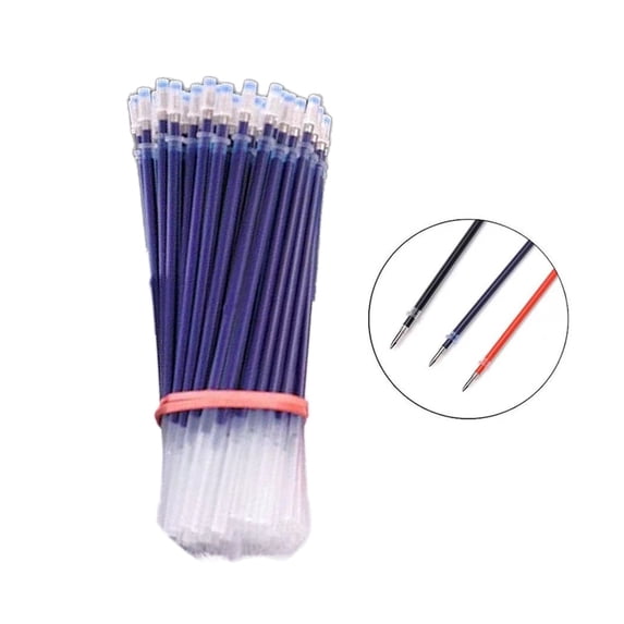 CoreLiving Gel Ink Pen Refills Blue, 0.5 mm Fine Point Smooth Writing Rollerball Style Refills, Non-Bleeding Through Paper Liquid Ink, Long Lasting Refillable Pen Kit, 150 Count