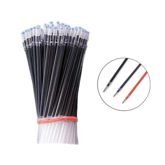 CoreLiving Gel Pen Refills Black Ink, Fine Point 0.5 mm Needle Tip Replacement Refills for Pens, Smooth No Bleed Writing, Universal Fit for Many Pen Types, 50 Pack