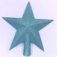 thumbnail image 1 of CoreLiving Glitter Star Tree Topper, 8 inch Sparkling Lightweight Mini Star, Perfect Decorative Topper for Small Tabletop or Desk Top Holiday Christmas Trees, 1 of 5