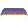 thumbnail image 1 of CoreLiving Graduation Season Tablecloth Disposable Plastic Rectangle Table Cover Purple and Gold 54in x 108in Party Decorations Supplies, 1 of 7