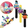 thumbnail image 1 of CoreLiving Halloween Slap Bracelets Halloween Party Favors Slap Bracelets Snap Bracelets Goodie Bag Stuffers Trick or Treat Giveaways Halloween Bracelets, 1 of 6