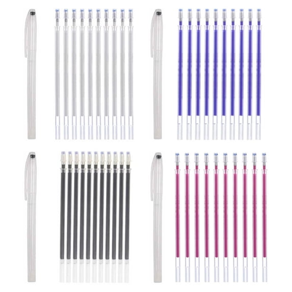 CoreLiving Heat Erasable Fabric Marking Pens for Sewing, Disappearing Ink Pens with Fine Point for Quilting, Embroidery, and Dressmaking, Sewing Supplies and Accessories for Dark Fabrics