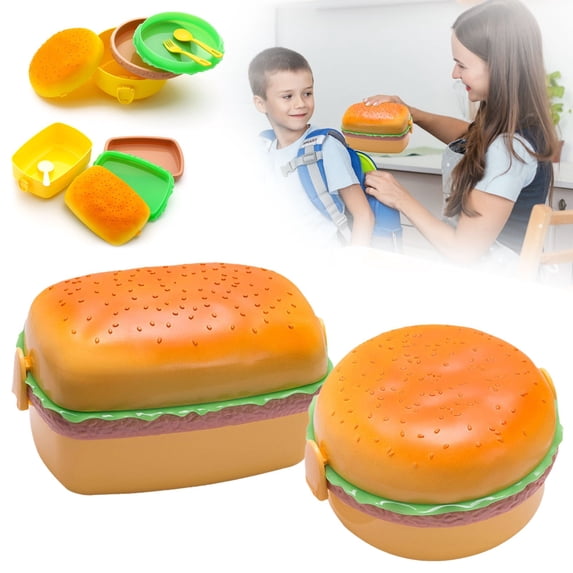 CoreLiving Heated Lunch Box for Men Large Capacity 2-Layer Bento Box with Fork Portable Food Warmer Electric Heating Lunch Container for Adults