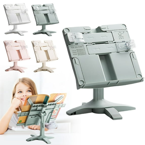 CoreLiving Heavy Duty Cookbook Stand for Kitchen Counter Strong Support Document Holder for Typing, Hands-Free Reading Stand for Tablet with Precision Adjustable Angle, 1 Unit