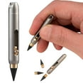 thumbnail image 1 of CoreLiving Infinity Forever Pencil Titanium Metal Alloy Keychain Pocket Pen Retractable Mini Inkless Writing Tool Everlasting Graphite for Sketch Drawing Writing, 1 Count, 1 of 8