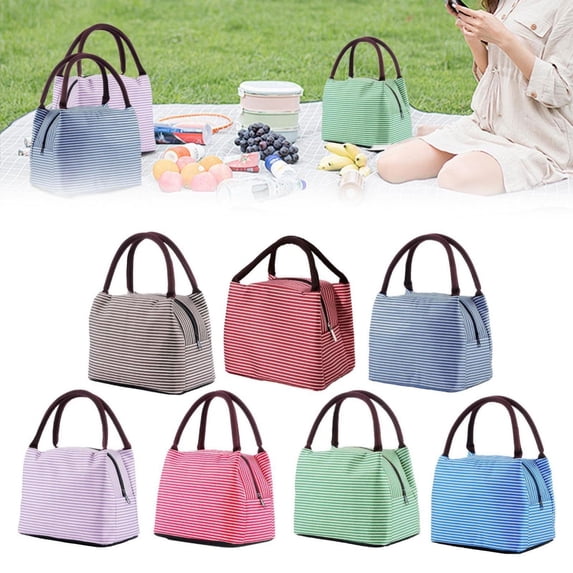 CoreLiving Insulated Lunch Bag for Women Men Self Insulating Cooler Tote Leakproof Thermal Lunch Box Container Holder Reusable Machine Washable for Work Office Picnic