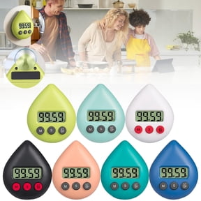 CoreLiving Kitchen Timer, Digital Visual Countdown Timer with Large LCD Screen, Magnetic Backing for Refrigerator, Loud Alarm and Big Digits for Cooking, 1 Pack
