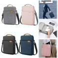 thumbnail image 1 of CoreLiving Laptop Bag for Men, Small Messenger Bag for Tablet with Shoulder Strap, Water-Repellent Computer Sleeve for MacBook Air 13 Inch, iPad Pro, Chrome Book, Black, 1 Count, 1 of 9