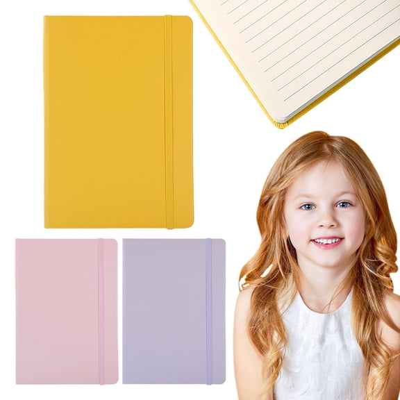 CoreLiving Leather Bound A5 Notebook Journal for Men & Women, Hardcover Executive Professional Notebook for Work, 100GSM Thick Paper Lined Pages, College Ruled with Pocket Journal, 5.7"x8.3", 1 Pack